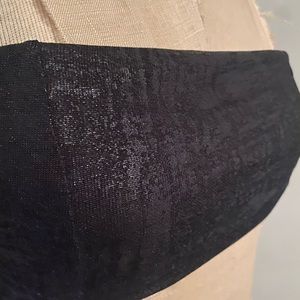 black snake skin tube top